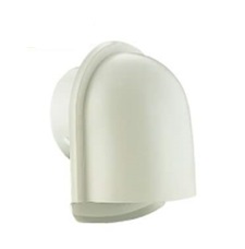 深型フ-ド付き換気口 網無・網付(16メッシュ) 100φ/150φ アイボリ-