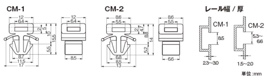 CM-1 100個入り ヘラマンタイトン コンベア用プッシュマウント CM-1 100個入り ヘラマンタイトン  引張強度(参考値)N(kgf)：166.6(17)