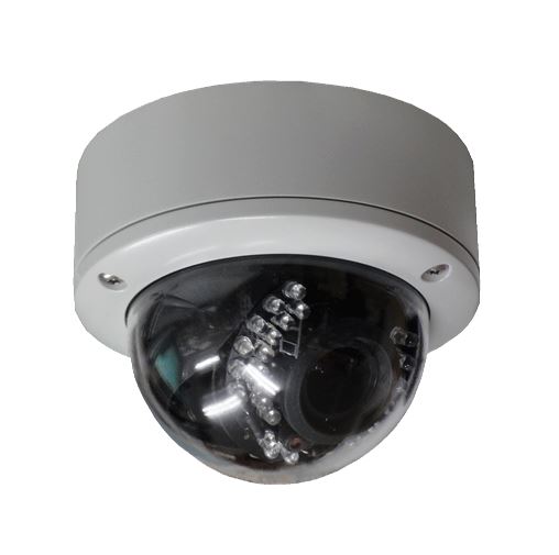 AHD ドームカメラ4台セット(赤外線内蔵・屋外・電源重畳・HDD2TB) 323DVR1-2T