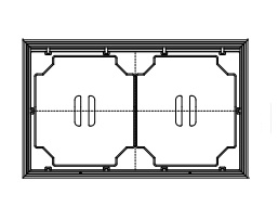天井点検口シーリングハッチ断熱・気密タイプ CXDW2711 外寸1122×687mm ホワイト