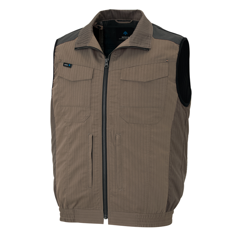 ベスト(空調服TMアジトペンタス) (男女兼用)カーキー SS～6L