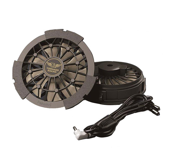 TR(トルネードラカン)冷却服専用 ファンセットFS2-500 日新被服 | 業務  