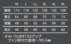 TR(トルネードラカン)冷却服 長袖ブルゾンTR2261-72-M～5L デニムブルー