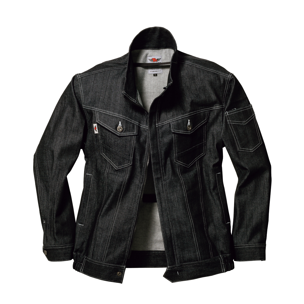 TR(トルネードラカン)冷却服 長袖ブルゾンTR2261-73-M～5L デニムブラック