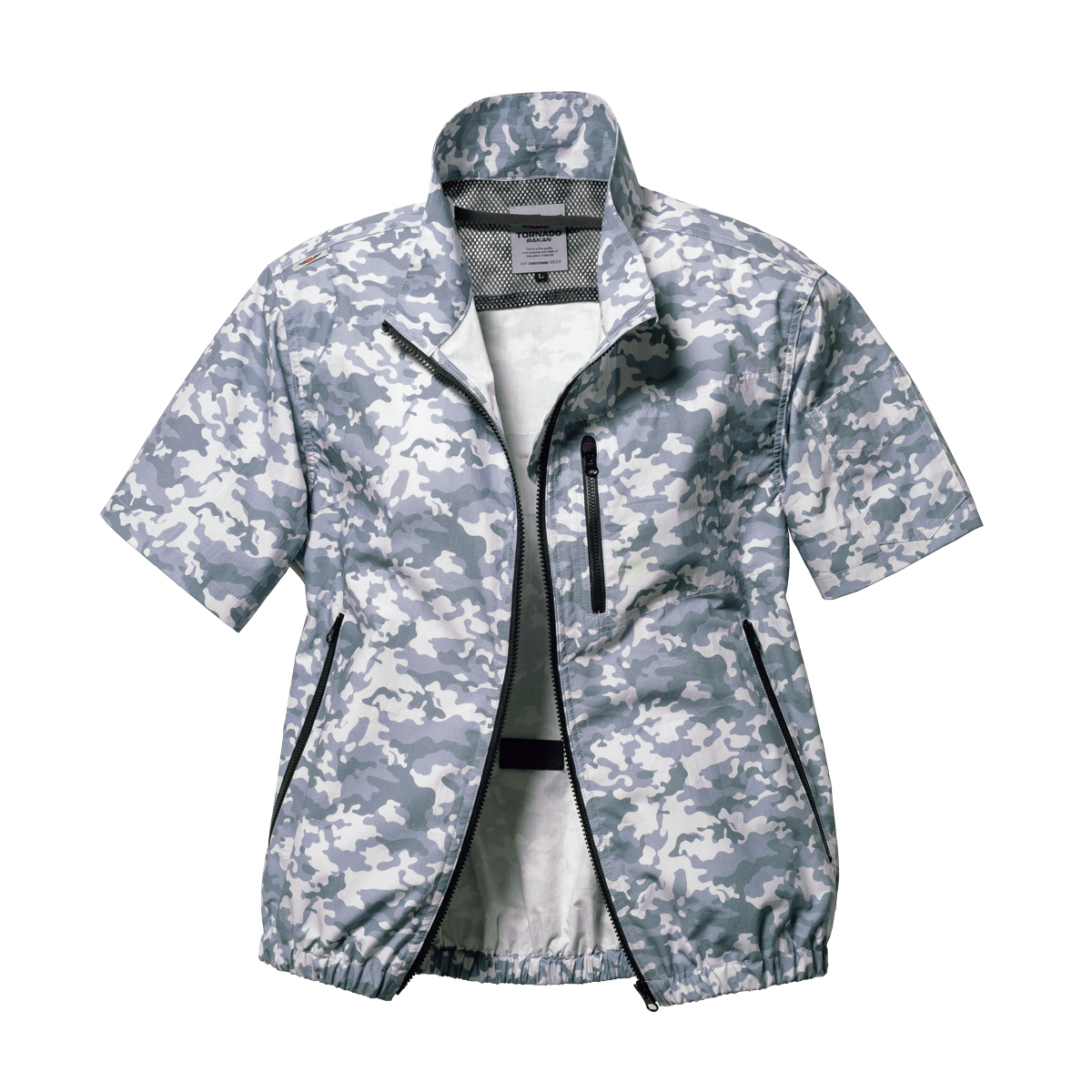 TR(トルネードラカン)冷却服 半袖ブルゾンTR1251-391-S～5L カモブルー