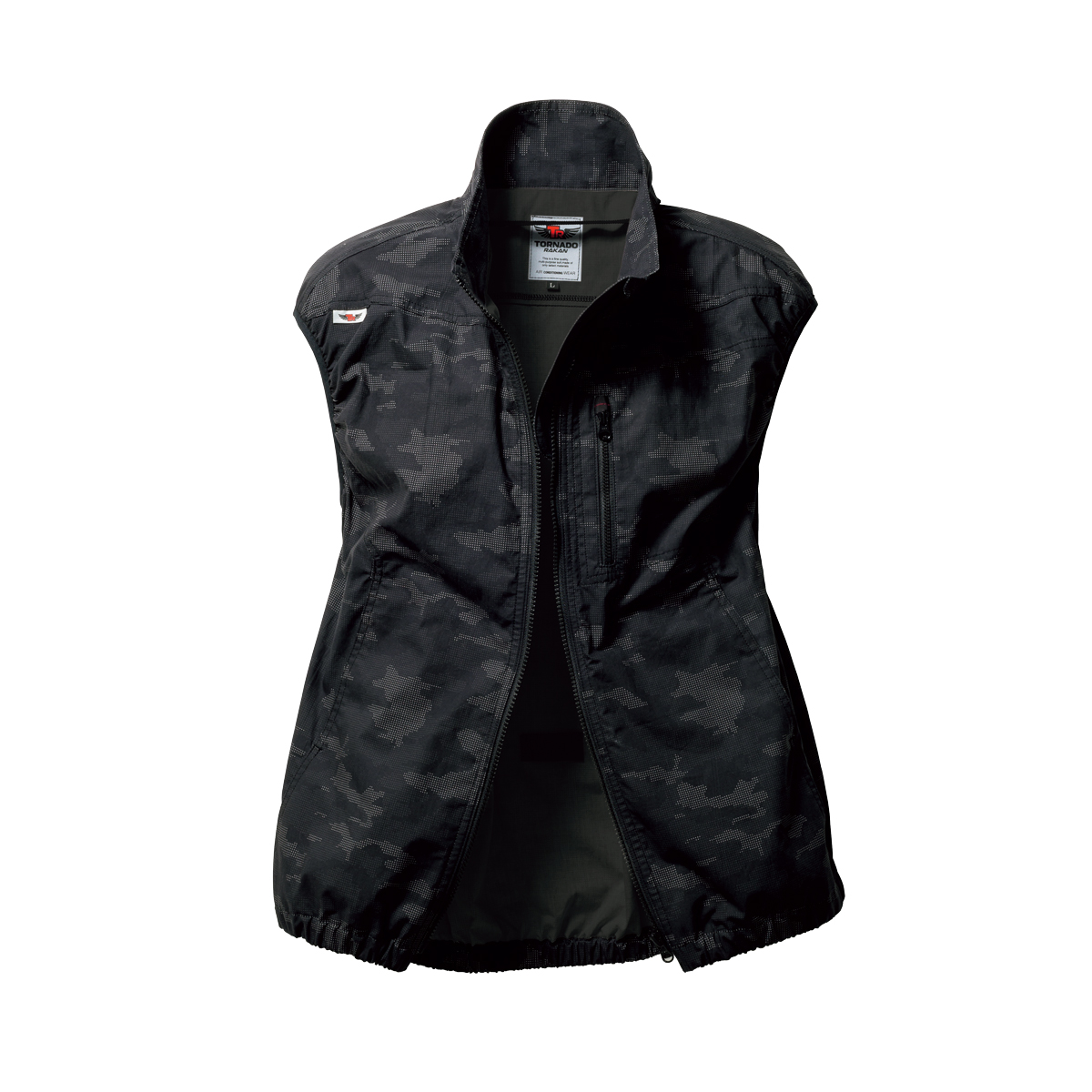 TR(トルネードラカン)冷却服 ベストTR3191-541-M~5L カモブラック