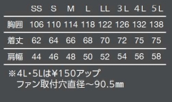 TR(トルネードラカン)冷却服 ベストTR3191-541-M~5L カモブラック