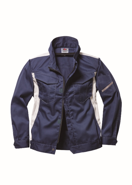 TR(トルネードラカン)冷却服 半袖ブルゾンTR3252-96-M～5L ネイビー×シルバー