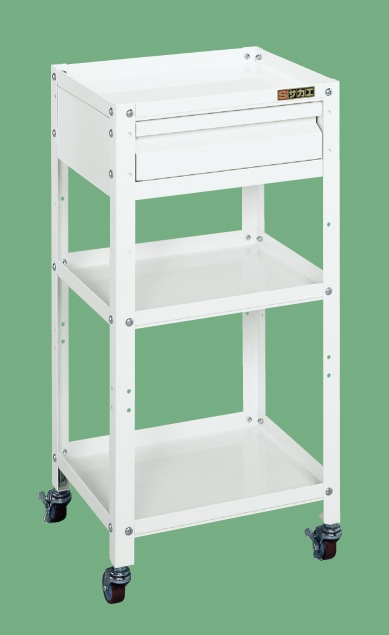 スペシャルワゴン引出し付(パールホワイト) SPE-11W W400×D330×H810 均等耐荷重100kg