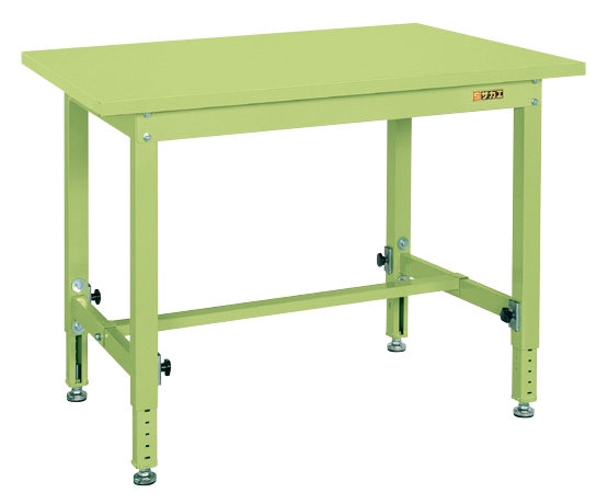 中量高さ調整作業台ＴＫＴタイプ（スチールカブセ天板仕様） TKT-187PC W1800×D750×H740～1040