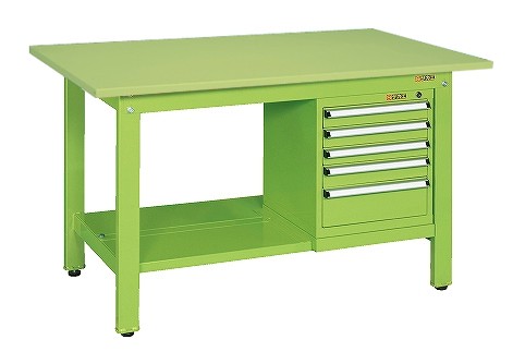 軽量作業台KKタイプ(スモールキャビネット付) KK-69SSL5 W1800×D750×H740