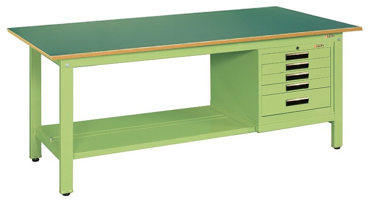 軽量作業台KKタイプ(SVEキャビネット付) KK-69FSVE5 W1800×D750×H740