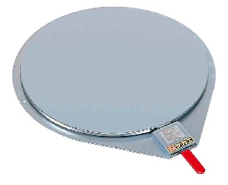クルクル回転盤(スチール製メッキ・ハンドストッパー付) KSM-410 W440×D579×H14