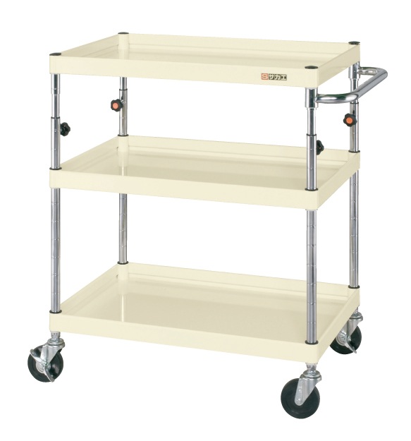 ニューＣＳパールワゴン高さ調整タイプ（ゴム車） TCSPA-608I W600×D400×H850～1100