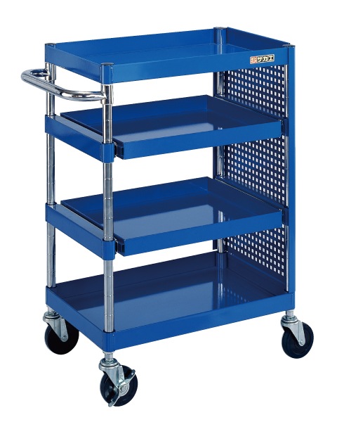 【廃盤】ニューツールワゴンパンチングパネル付 PMR-4APB W600×D400×H880