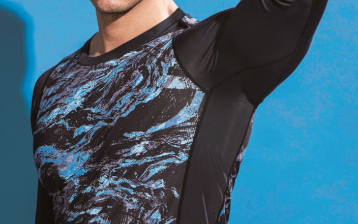 BT パワーストレッチEVO ロングスリーブ クルーネックシャツS~3L カモフラ×ブラック