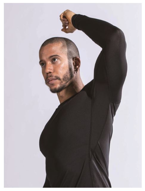 BT パワーストレッチ デオドラント ロングスリーブ クルーネックシャツS~3L ブラック