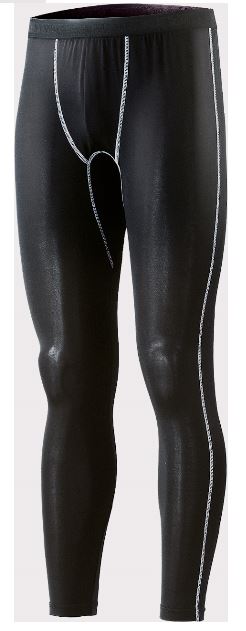 冷感・消臭　パワーストレッチ　ロングパンツS~5L ブラック