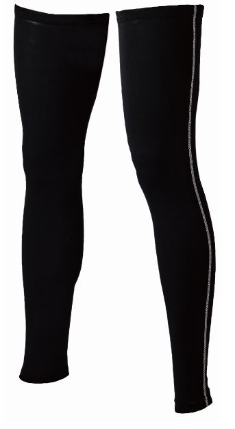 BT冷感・消臭パワーストレッチ　レッグカバーロングスベリ止め付き[2本入り]M~LL ブラック