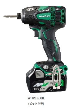 静音コードレスインパクトドライバ 18V WHP18DBL（2LYPK)防じん・耐水タイプ
