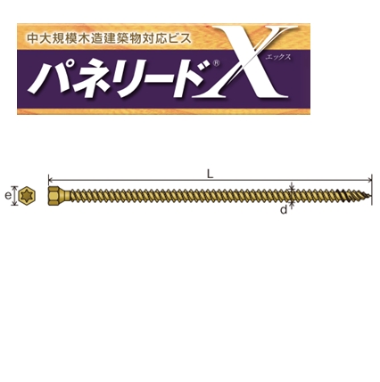 パネリードX PX10 線径10.0×長さ200/230/260/290/320mm ビット1本付/ケース