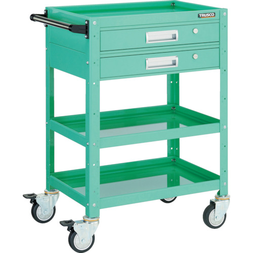 バーディワゴン 600×400 引出付 ウレタン車輪 YG色