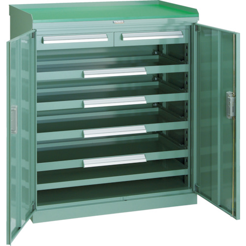 スライド工具キャビネット 881×551 コボレ止め天板付