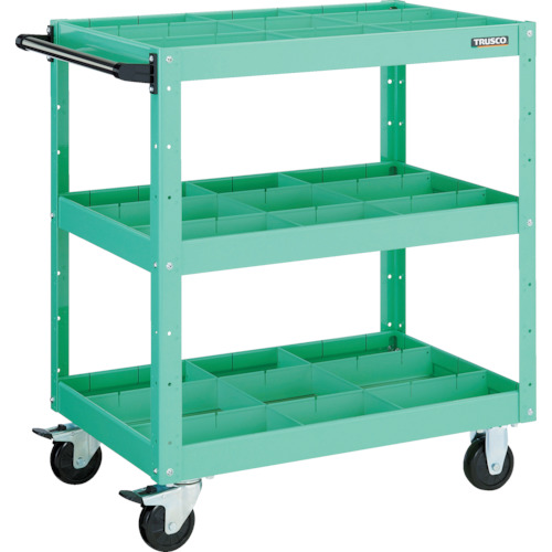 イーグルワゴン 600×400×H880 深3段 仕切板付 W色