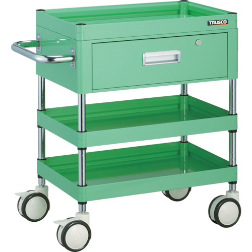 ファルコンワゴン 1段引出付 750×500 U双輪 W色