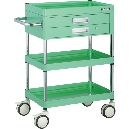 ファルコンワゴン 2段引出付 600×400 U双輪 YG色