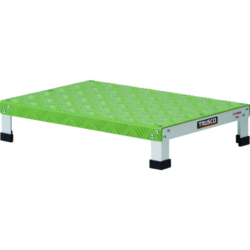 ローハイシステムステップ アルミ製足踏台 500×350×H100 緑