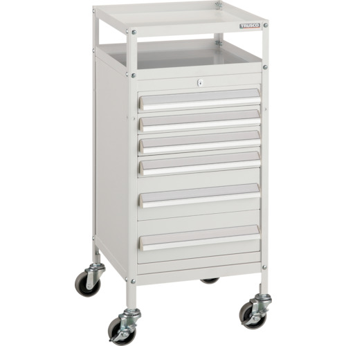 ミニキャビネットワゴン400×440×880LVR-541付 W