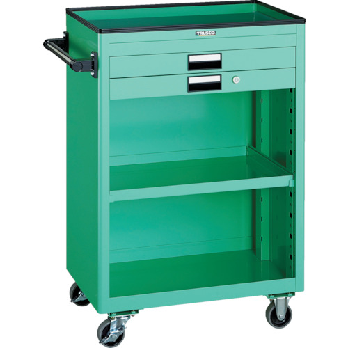 ツールワゴン 600×400 浅型2引出 幕板付 W