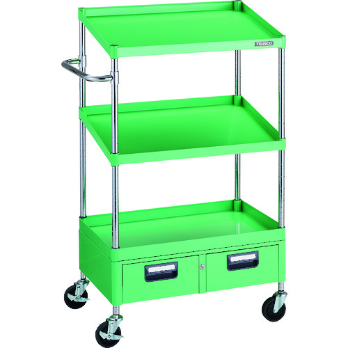 フェニックスワゴン  省音 750×500×H1300 1段 傾斜2段 2列引出付 YG色