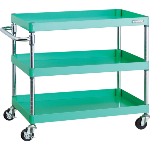 フェニックスワゴン  省音 900×600 3段 Φ75ゴム車輪 YG色