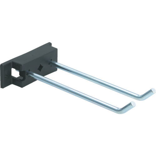 パンチングパネル用フックバー 直線2本タイプ A型ベース