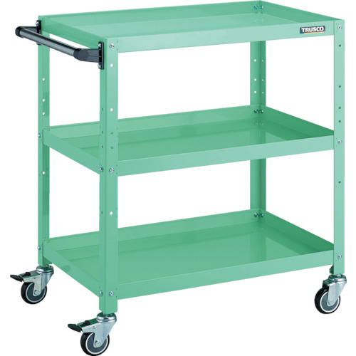 ラビットワゴン 700×450 ハンドル付 ウレタン車輪 YG色