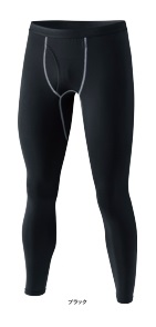 ＢＴパワーストレッチ前開き　ロングタイツ　JW-165　ブラック S～3Lサイズ
