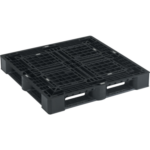 α樹脂パレット 片面4方差 1100×1100 黒