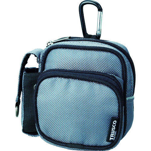 コンパクトツールケース ツーワイドポケット グレー