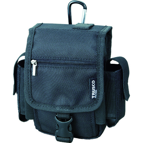 コンパクトツールケース ツーサイドポケット ブラック