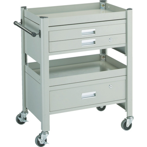 コンビネーションワゴン 643×427×H880 1段・2段引出付