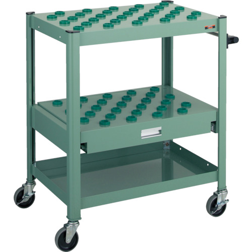 TCW型ツーリングワゴン ＃30×57個 スライド棚型 緑