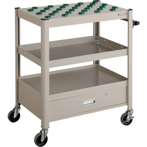 TCW型ツーリングワゴン ＃30×30個 引出し付 ネオグレー