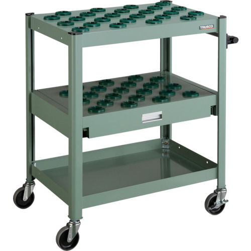 TCW型ツーリングワゴン ＃40×45個 スライド棚型 緑