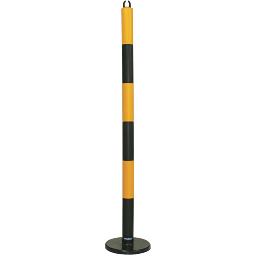 やわらかゴムポール 黄黒 120cm