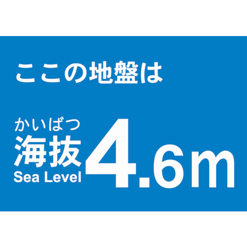 海抜ステッカー 4.6M (2枚入)