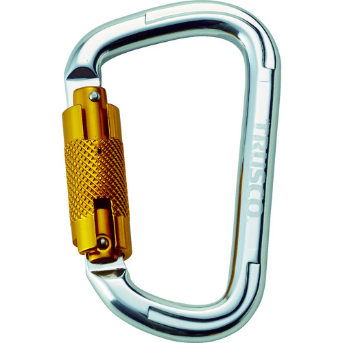 スライドロック付カラビナ 線径10.5mmX110mm シルバー