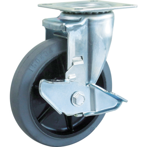 TYSシリーズ 自在 SP付 グレーゴム車125mm