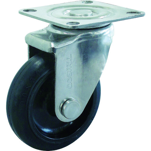 TYSシリーズ オールステンレス 自在 ゴム車100mm